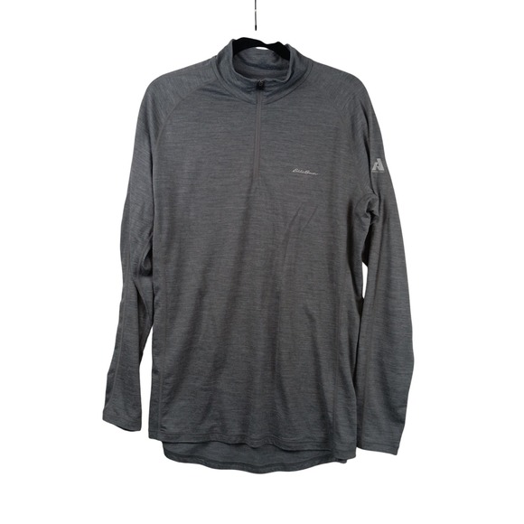 Eddie Bauer Other - Eddie Bauer First Ascent Mens TL Gray Quarter Zip Long‎ Sleeve Base Layer Top